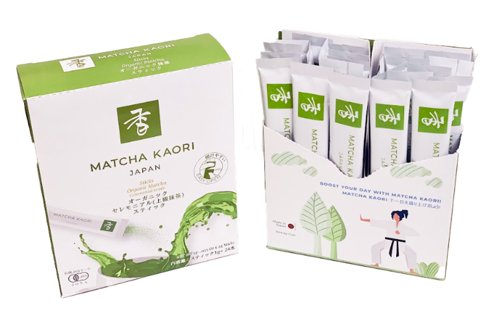 Matcha Kaori Grado A - Sticks (Caja 24 unidades x 1g)