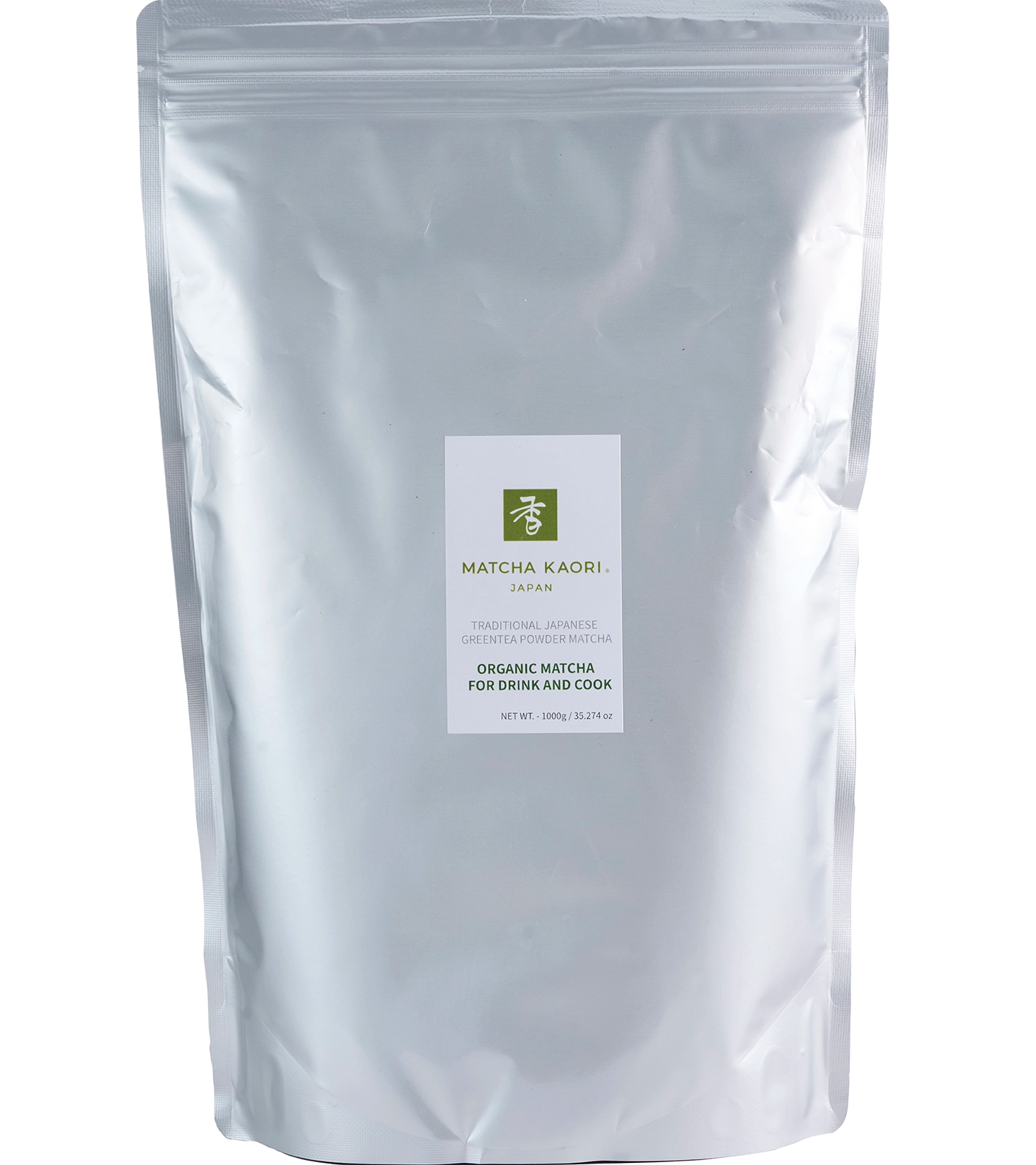 Matcha Kaori Grado B – Doypack 1 kg - Blend Primera y Segunda Cosecha